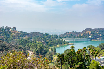 Fototapeta na wymiar Los Angele landscape view Dam