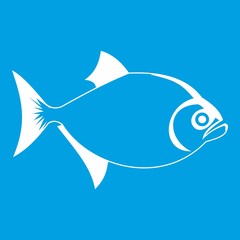 Fish icon white