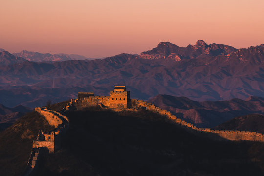 The Great Wall at sunrise