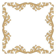 Baroque vector vintage elements