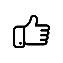 Black vector thumbs icon