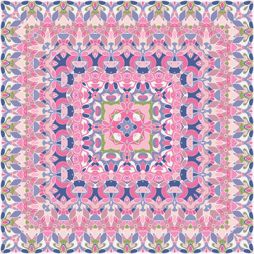 Elegant square pink abstract pattern.