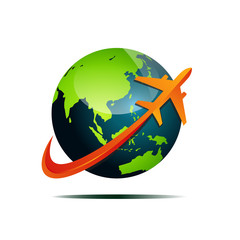 Fototapeta na wymiar Travel asia logo