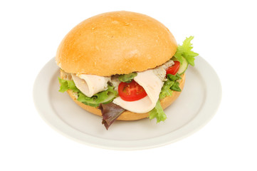 Chicken and salad roll