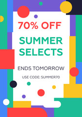 New arrivals and summer collection concept for internet stores promo. New collection web banners. Material design trendy colors. 