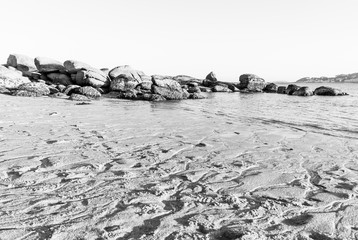 Black and white rocks