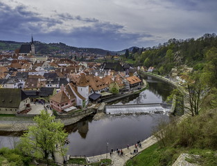 Fototapeta na wymiar City of Cesky Krumlov in Czech Republic