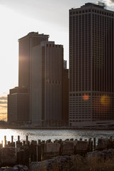Sunset Behind New York City Building pt 4