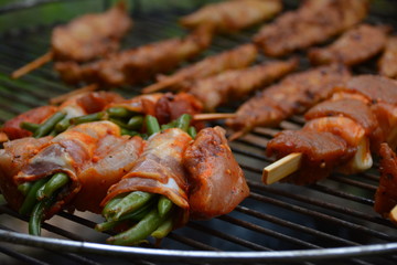 bacon with beans barbecue