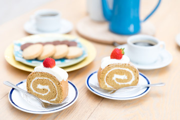 coffee time in living room