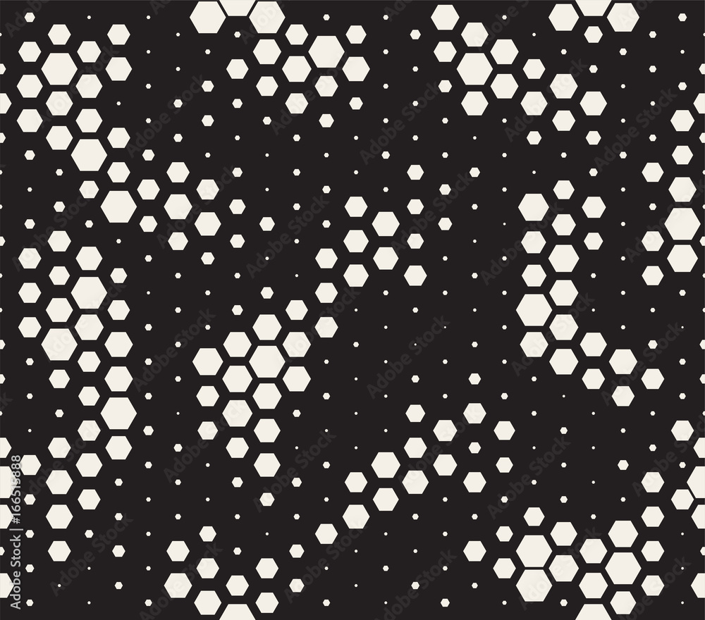 Aufkleber halftone pattern. snake skin style seamless pattern. black and white background with halftone transi