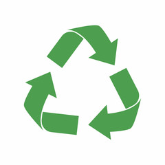 Recycle icon. Green eco cycle arrows. Recycle symbol in ecology