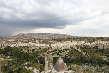 Fototapeta na wymiar Rock Formations in Love Valley, Cappadocia