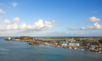 Saint John's harbor and waterfront - Antigua and Barbuda - Caribbean sea
