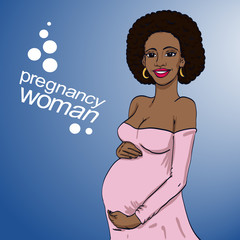 afro american woman pregnancy