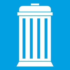 Trash can icon white