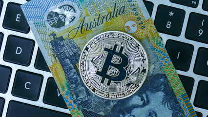 Bitcoin on Australian banknote