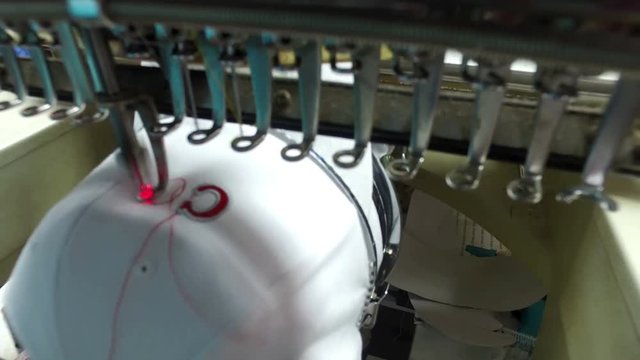 Industrial Embroidery Machine Embroidering Hat