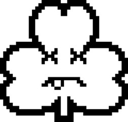 Dead 8-Bit Cartoon Shamrock
