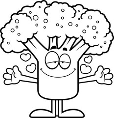 Cartoon Broccoli Hug