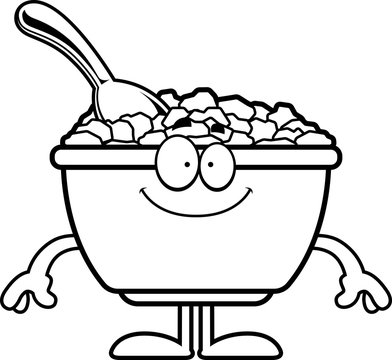 recommend clip art: Happy Cartoon Cereal