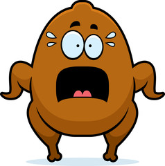 Scared Cartoon Turkey