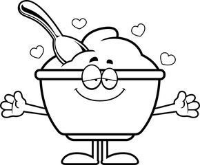 Cartoon Yogurt Cup Hug