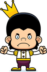 Cartoon Angry Prince Chimpanzee