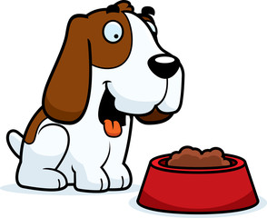 Cartoon Basset Hound Food