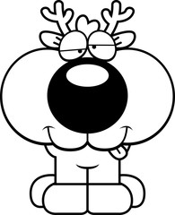 Obraz premium Cartoon Goofy Deer