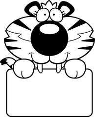 Saber-Toothed Tiger Sign