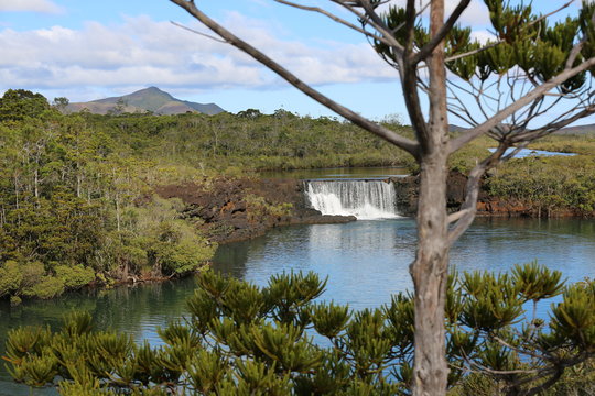 La Madeleine waterfall in New Caledonia