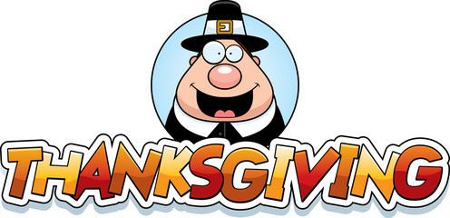 Cartoon Thanksgiving Pilgrim Graphic
