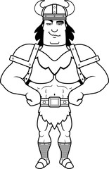 Confident Cartoon Barbarian