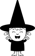 Excited Child Witch