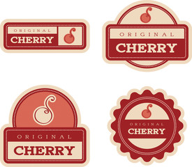 Cherry Vintage Food Labels