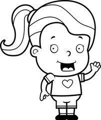 Girl Waving