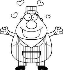 Train Conductor Hug
