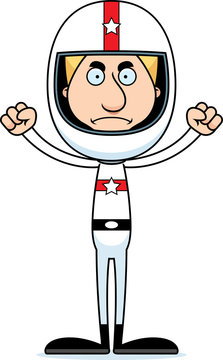 recommend clip art: Cartoon Angry Race Car Driver Man