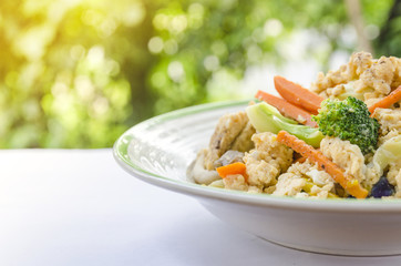 Thai Fried Vegetable Egg