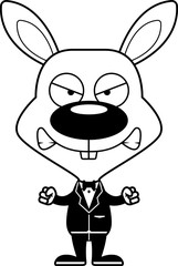 Cartoon Angry Groom Bunny