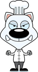 Cartoon Angry Chef Kitten
