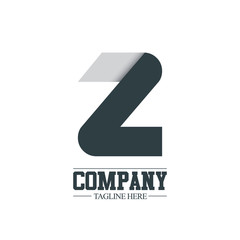 Initial Letter Z 7Z Design Logo
