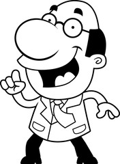 Cartoon Scientist Idea