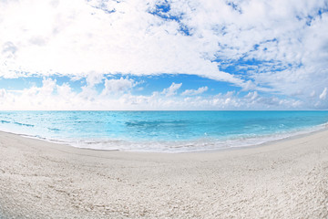 View of beautiful sea beach at resort