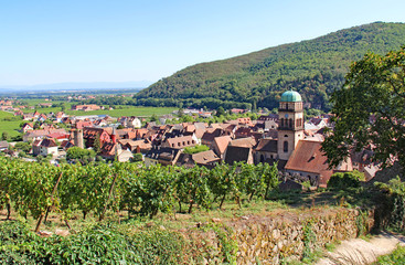 Naklejka premium Alsace village de Kaysersberg France
