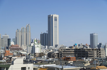 東京風景　初台と新宿