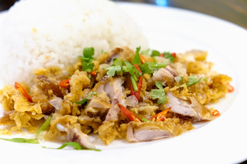 Fried chicken lemon spicy