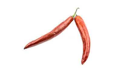 Red chili pepper isolated on a white background