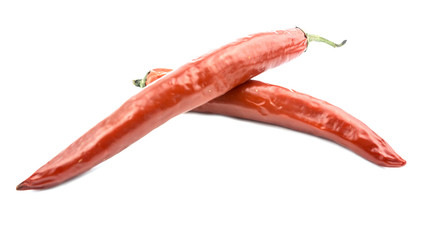 Red chili pepper isolated on a white background